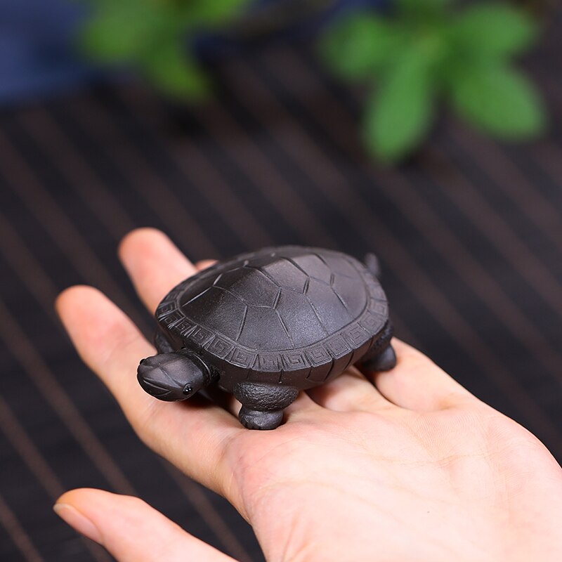 Purple Clay Tea Pet Handmade Turtle Ornament Home Furnishing Articles Tea Ceremony Akcesoria Do Herbaty Tea Accessories EI20TP