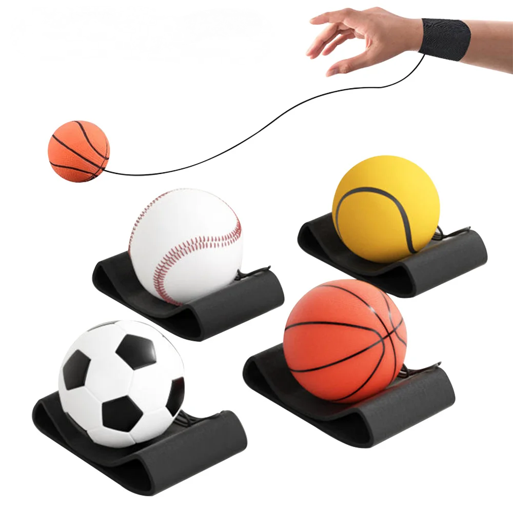 Elastische Terugkeer Spons Bal Nylon String Game Oefeningen Rubberen Hand Bal Kinderen Speelgoed Vinger Band Bal Outdoor E