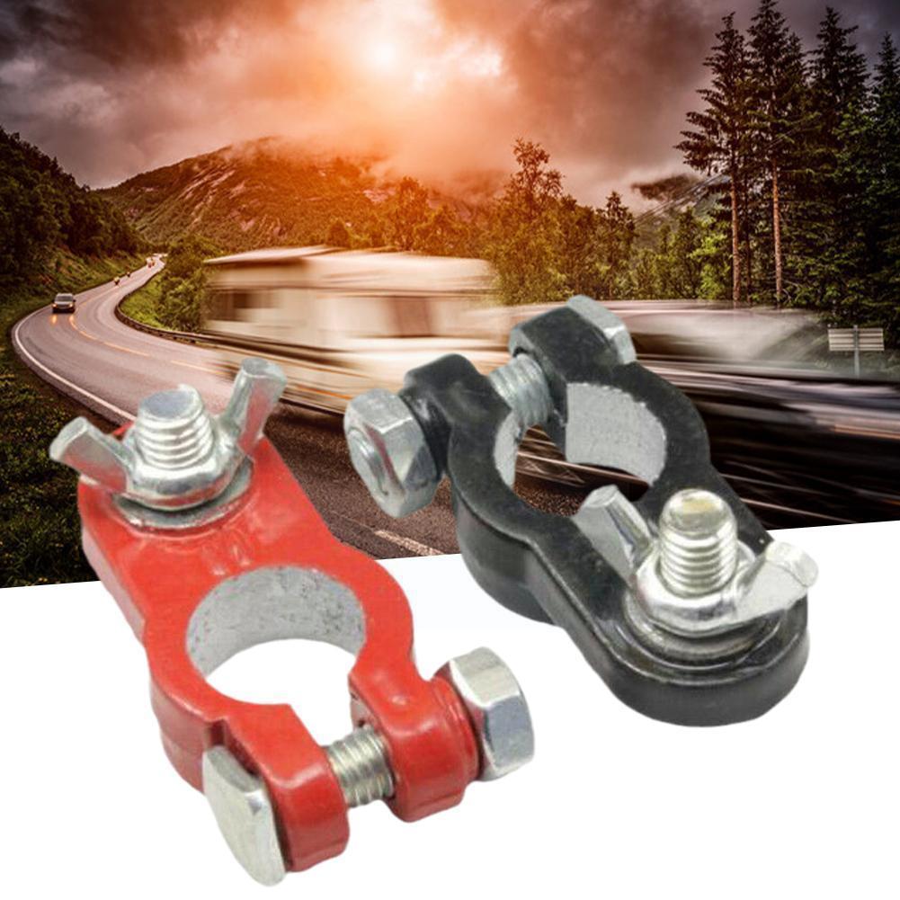 Car Battery Terminal Automotive Car Top Post Wire Cable Clamp Terminal Connectors Car Accessories For Cars Trucks Buses H7O6