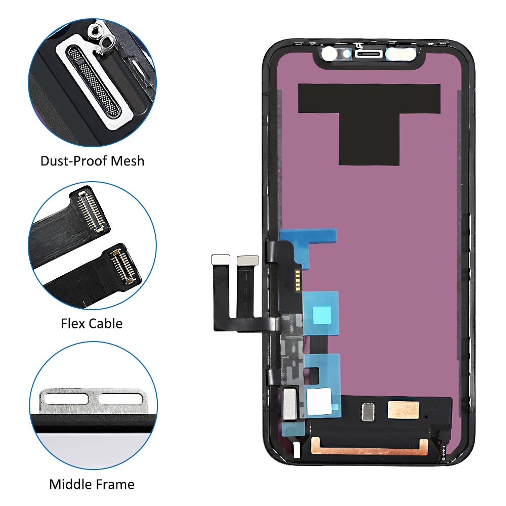 Grade AAA+++ For iPhone 11 Retina LCD Display With 3D Touch Screen Digitizer Assembly Replacement For iPhone11 Parts With