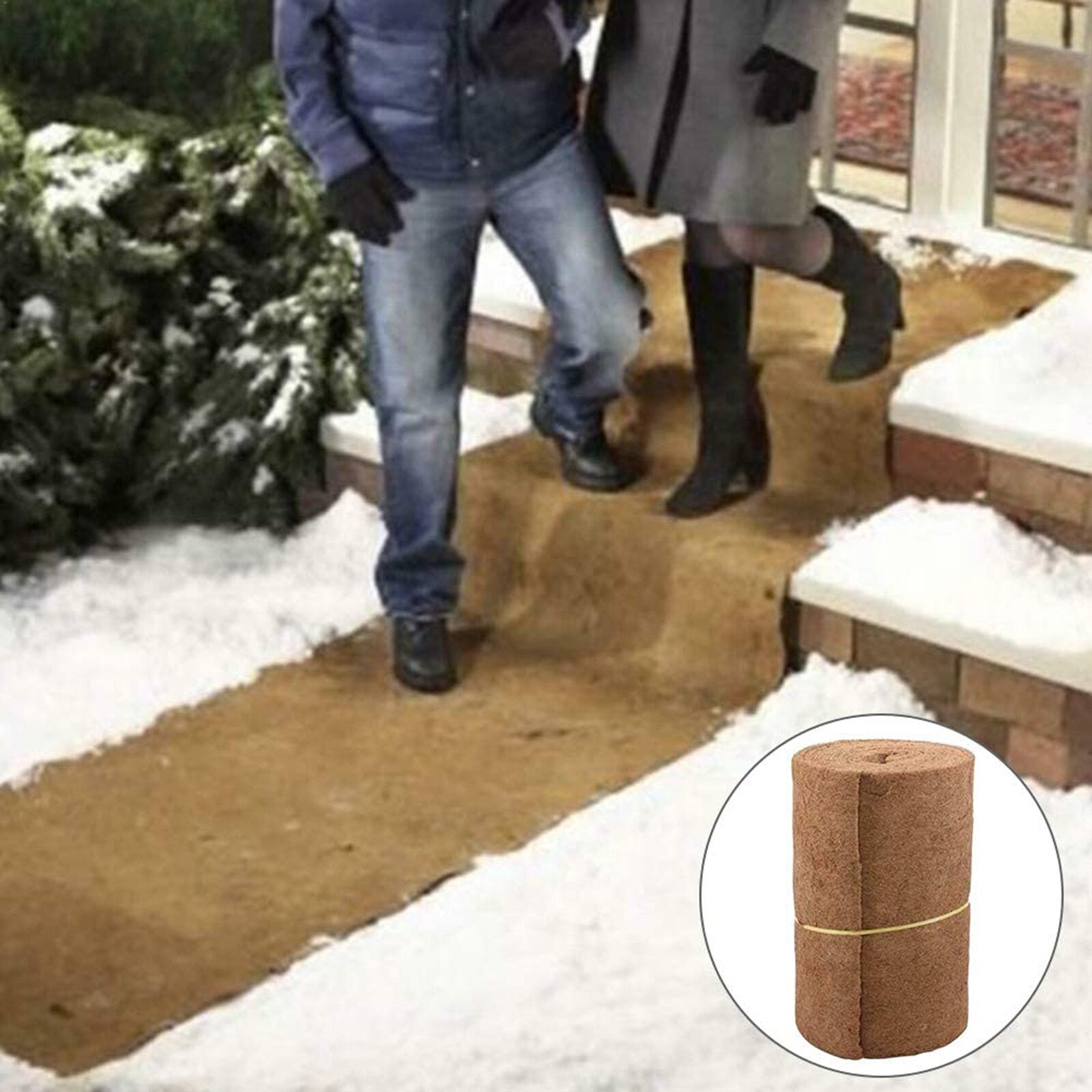 Coco Liner Coconut Fiber Bulk Roll Entrance Mat Roll for Garden Decoration: 60x100cm