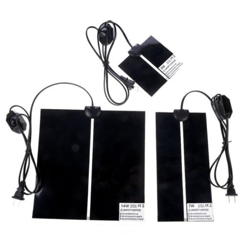 Heat Mat Reptile Brooder Incubator Heating Pad Warm Heater Pet Supply 5W 7W 14W