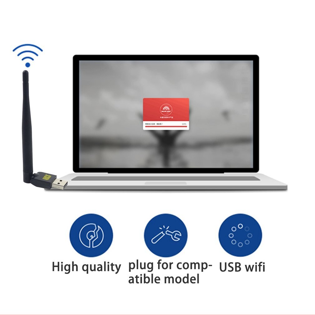 TV mini senza fili adattatore WiFi USB con antenna per V7 V8 Serie Digitale Satellitare accorto tv androide accorto TV scatola