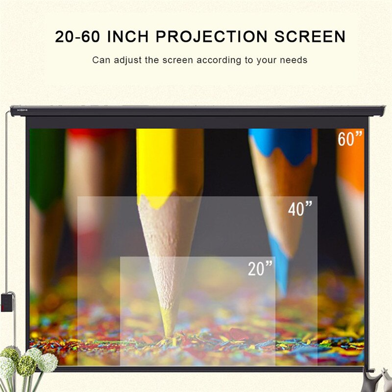 Portable Projector YG200 Mini LED Pocket Projector Home Beamer Kids USB HDMI Video Optional Battery