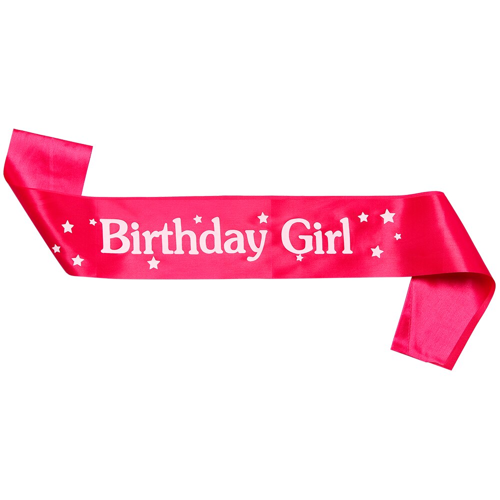 Birthday Funny Sash Rose Gold DIY Ribbon Women Party Decoration Happy 18/21/30/40/50/60 Birthday Girl Romantic Mom Favor: B-7