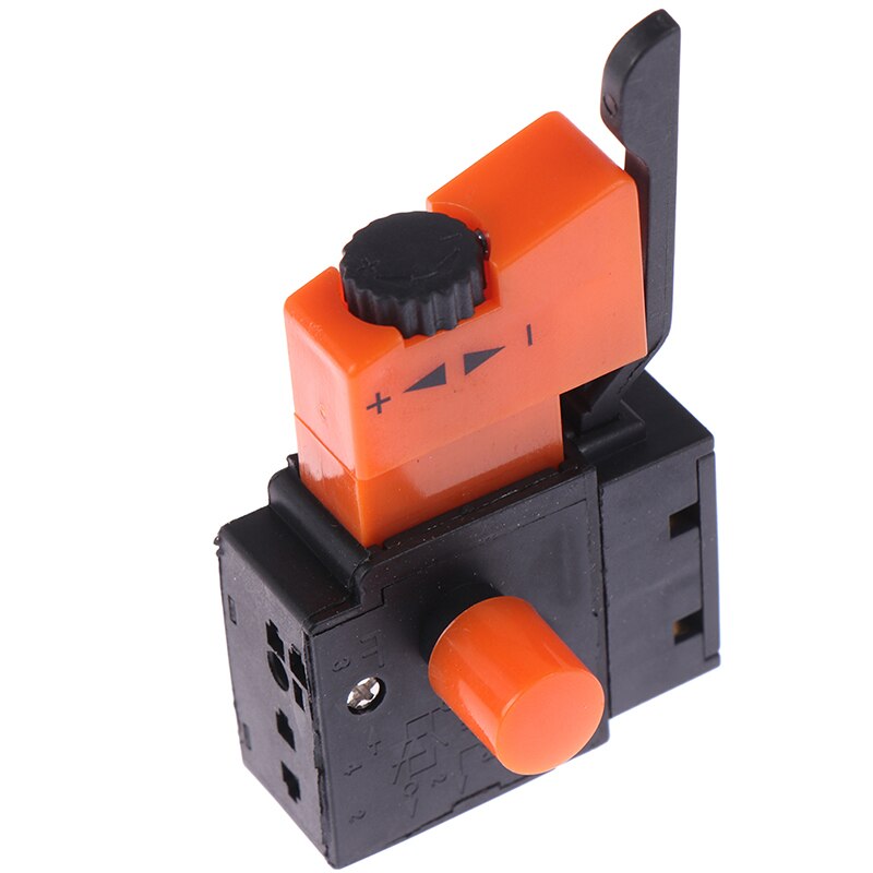1PC Adjustable Speed Switch Trigger Switches Lock On Pushbutton Speed Control For Electric Drill AC 250V/4A FA2-4/1BEK 250V 6A