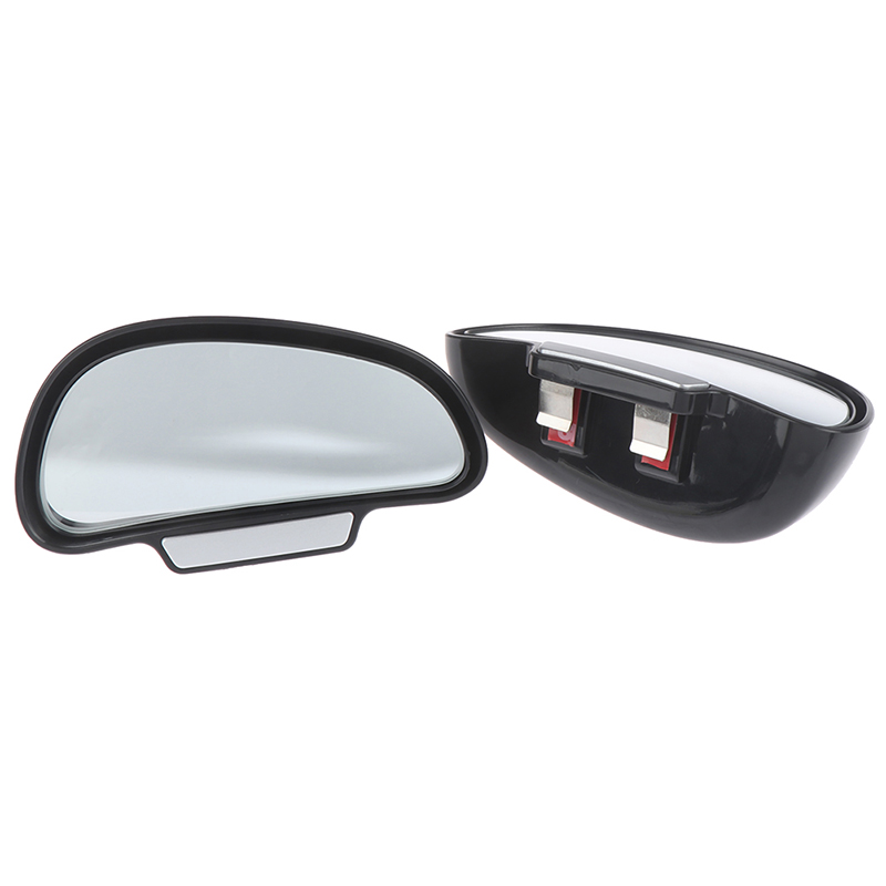 Zwart 360 Graden Verstelbare Auto Spiegel Groothoek Side Rear Spiegels Blind Spot Snap Manier Voor Parking Extra Achteruitrijcamera spiegel