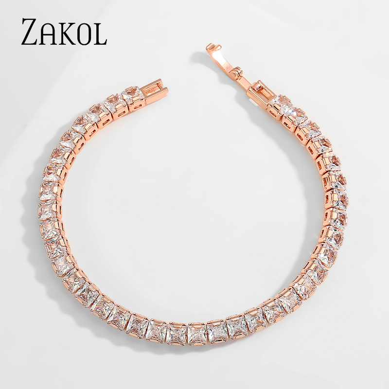 ZAKadvocate-Bracelets à breloques Kendny Square Cubic Conia pour femmes, coréenne, Bracelet en argent, ixde mariage, Bijoux musicien, contre-indiqué, 2211