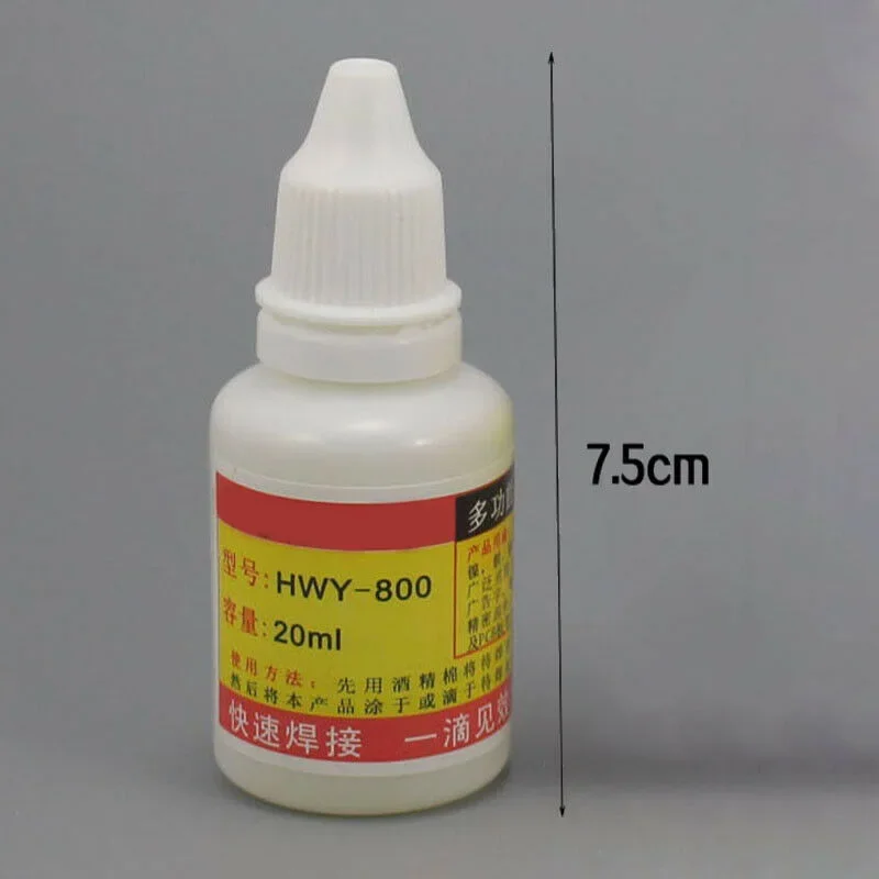 20ml Stainless Steel Flux Soldering Paste Liquid Welding Solder Tool HWY-800 Material, Durable