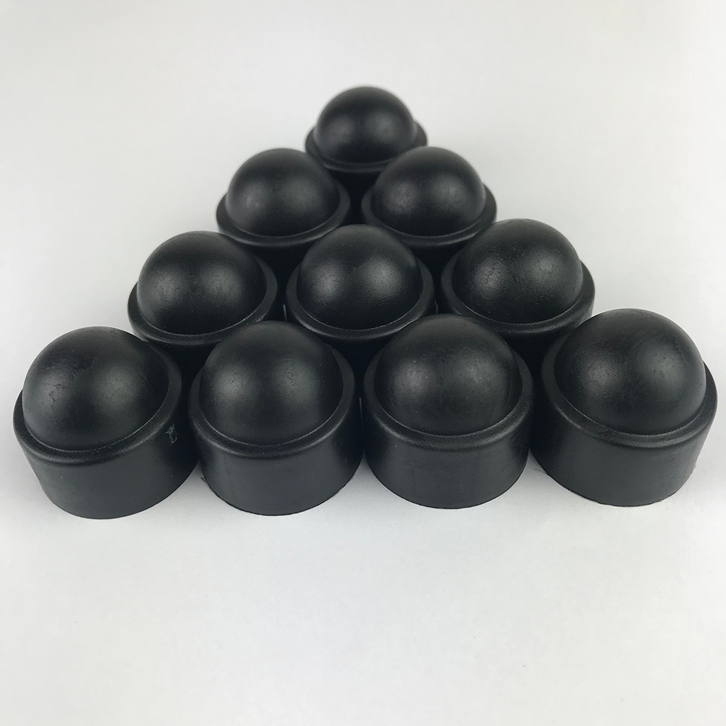 25MM Wheel Nut Covers Lug Nut Center Covers M12 Screw Cover Protector Black