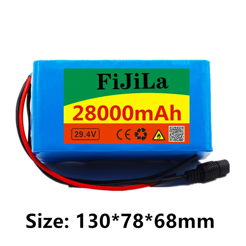 7s3p 24V 28.0Ah 18650 Battery Lithium Battery 29.4V 28000mAh Electric Bicycle Moped /Electric/Li ion Battery Pack with charger