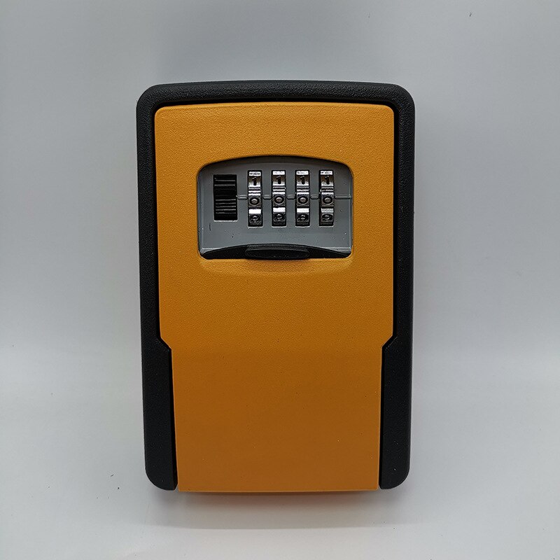 Big size Key Safe Storage Organizer Boxes with 4 Digit Password Spare Keys Metal Secret Organizer Box Home Office Key Hidden: big size orange