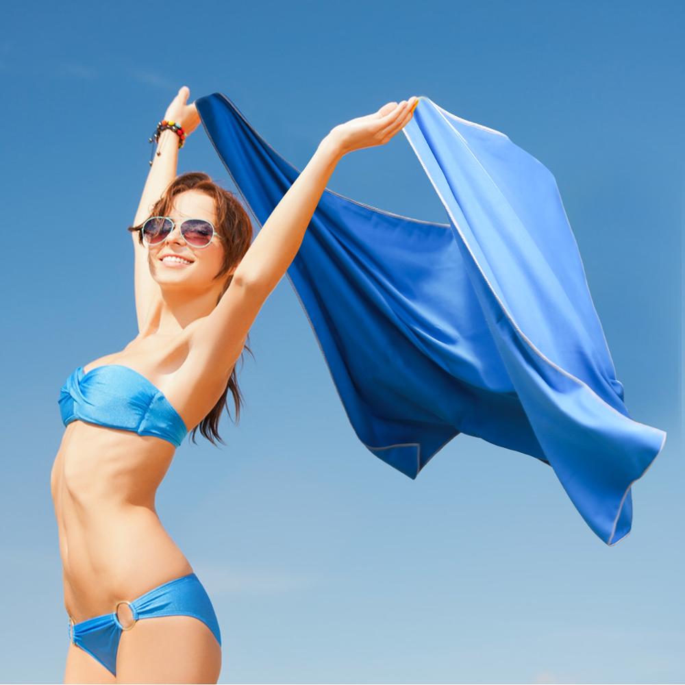 Giwil Microfiber Strandlaken Sport Reizen Handdoek Ultra Absorberend en Sneldrogend Handdoek Zwemmen Handdoek voor Yoga Gym Bad Camping