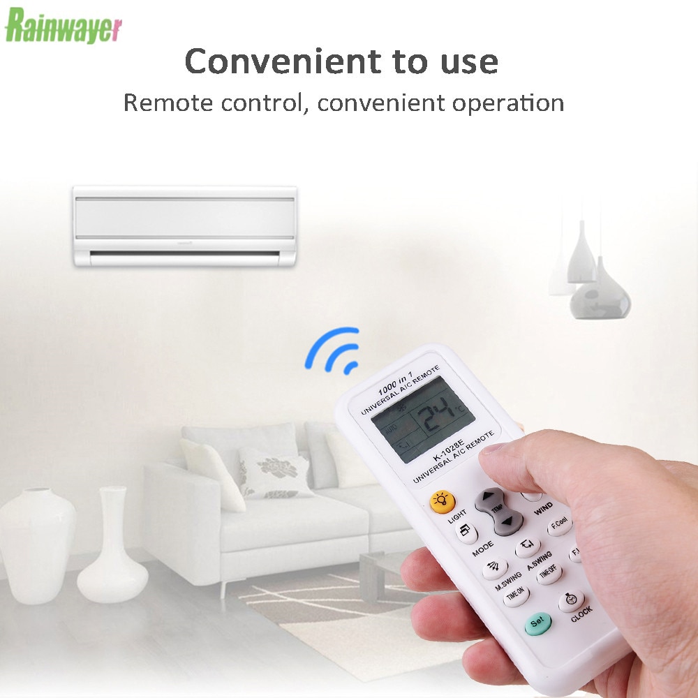 1000 in 1 Universal Wireless Remote Control K-1028E AC Digital LCD Power Consumption Air A/C Remote Control for Air Conditioner