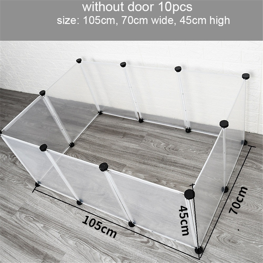 White Indoor DIY Playpen Exercise Training for Small Animals Puppy Rabbits Bunnies Kittens Cat Dog Pet Fence