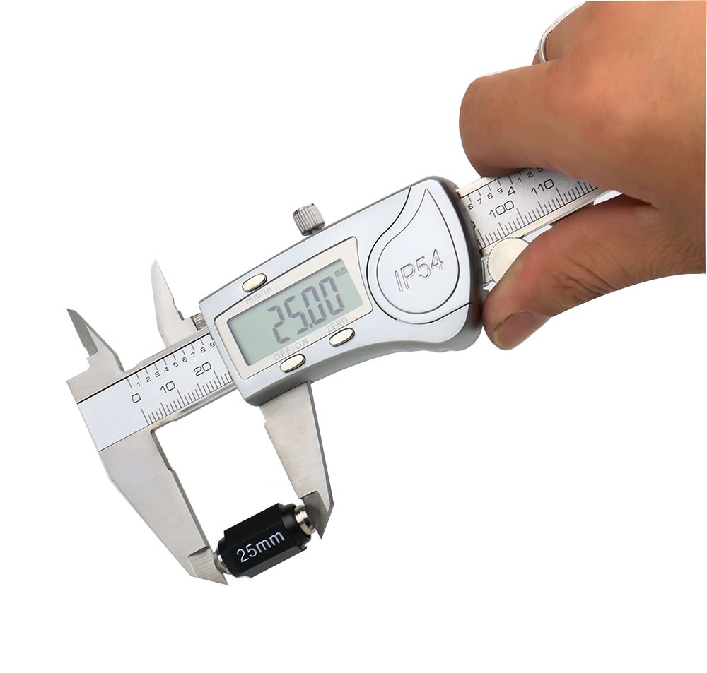 Calibre digital electrónico de 150mm, a prueba de agua IP54, calibre Digital, micrómetro, Calibre vernier de acero inoxidable, herramienta de medición