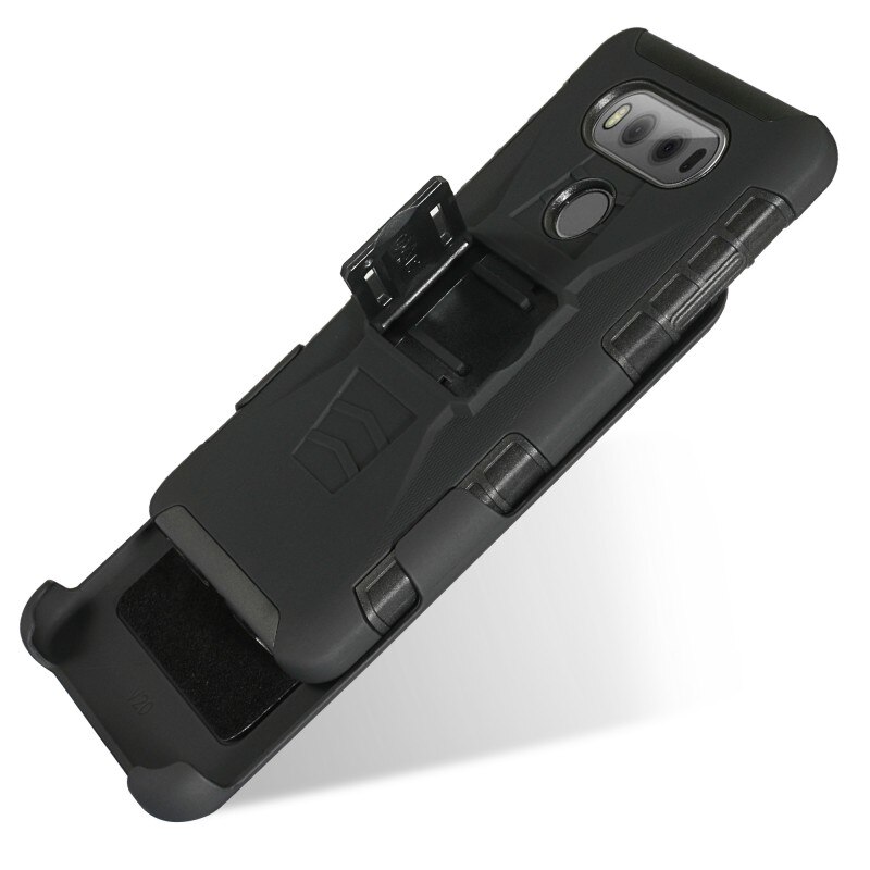 Shockproof Case For LG G8 G7 G6 G5 Thinq Hybrid Armor Stand Plastic Belt Clip Holster Cover for LG K10 V20 V30 Stylo 5 4 3