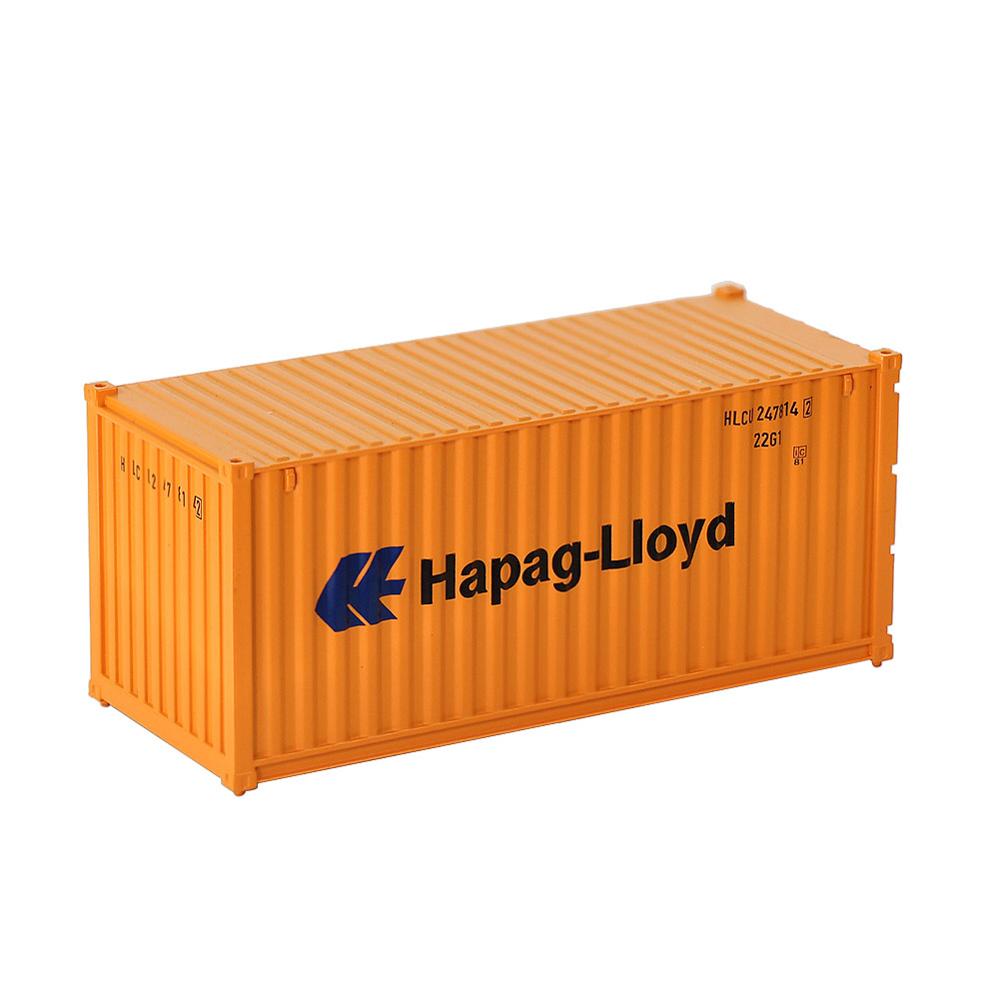 C8726 1pc Container da 20 piedi modello in scala HO accessori per treno 1:87 20 piedi modello di Container Layout ferroviario: Hapag-Lloyd