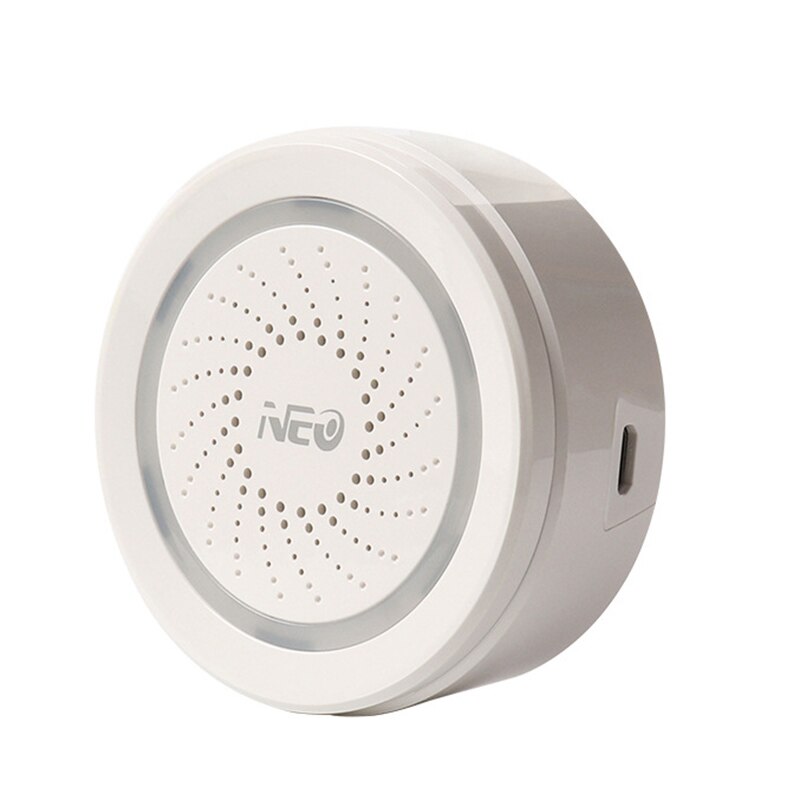 WiFi Alarm Remote Control 100Db Loud Siren Work with Echo Alexa Google Home IFTTT for Home Hotel Office