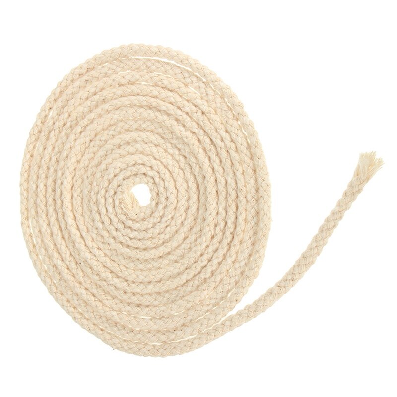 KiWarm Top Verkoper 10FT Dia. 6mm Lange Ronde Katoen Kerosine Olie Lamp Lont Brander Zachte Katoen Olie Lamp Lont Core DIY Materiaal