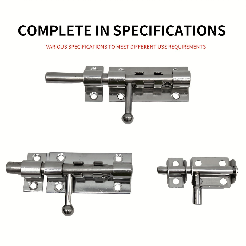 Super Protective Stainless Steel Sliding Door Lock - Thickened Pin ，Wooden fence、Shed、Courtyard Door