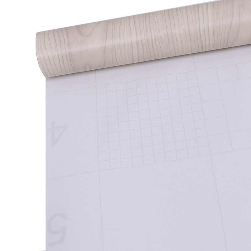 White Peel and Stick Wood Paper Self Adhesive Contact Paper Decor Removable Wood Grain Wallpaper Paper Back Vinyl Wallpapers