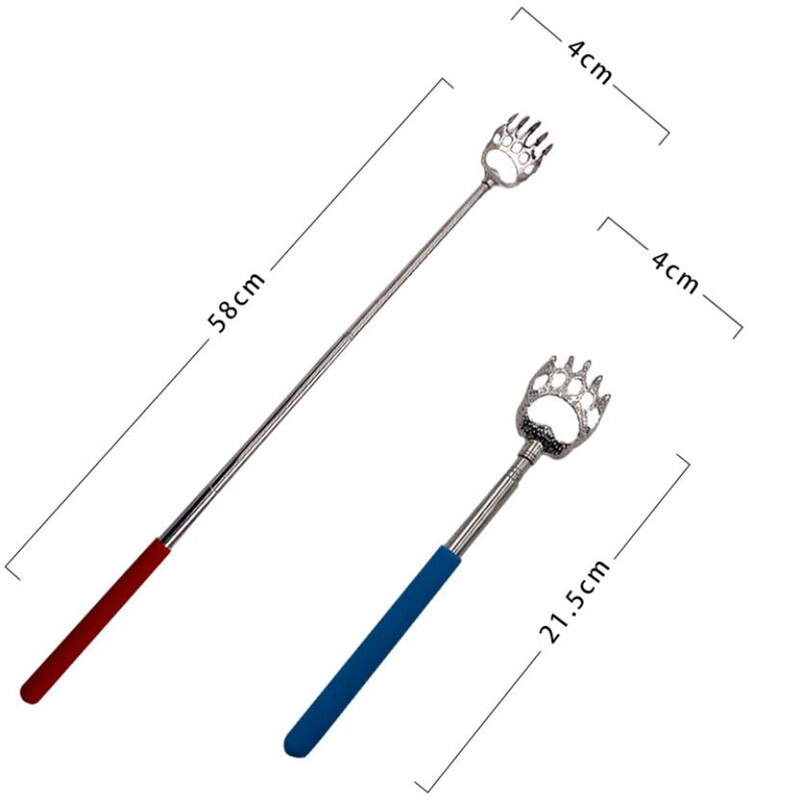 Durable Bear Claw Stainless Steel Back Scratcher Telescopic Extendable Massager Convenient Claw Telescopic Ultimate Massager