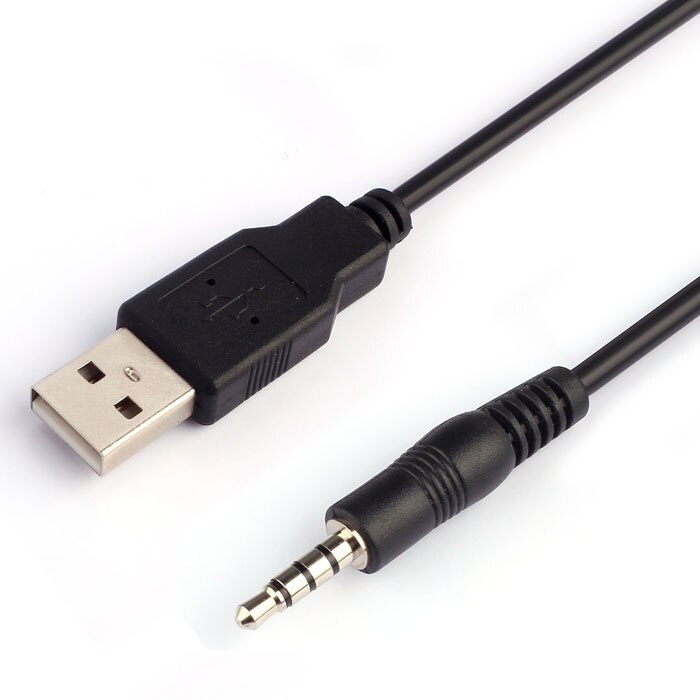 3.5Mm Aux Audio Naar Usb 2.0 Male Charge Cable Adapter Cord Voor Auto MP3