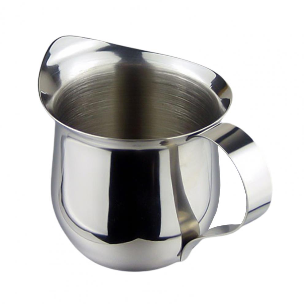 Taza de acero inoxidable para café capuchino, recipiente para leche Latte, boca puntiaguda,