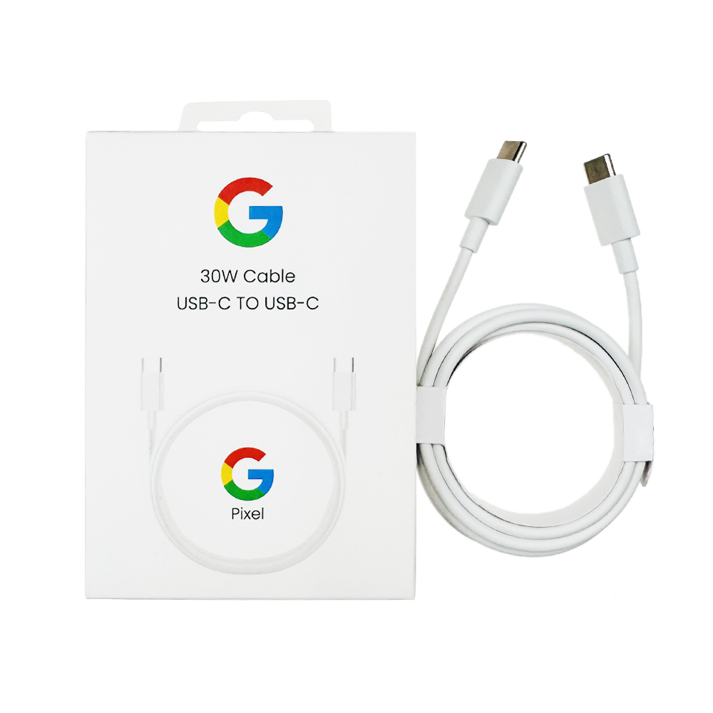 Cargador de pared para Google Pixel 8, 7, 6, 5, 4 Pro, tipo C, adaptador rápido PD de 30W con cable USB tipo C A tipo C de 100cm