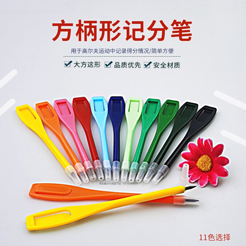 Stylo de notation de Golf crayon su jiao bi corps 2h stylo cartouche jeu outil de notation stade accessoires carré tige ronde