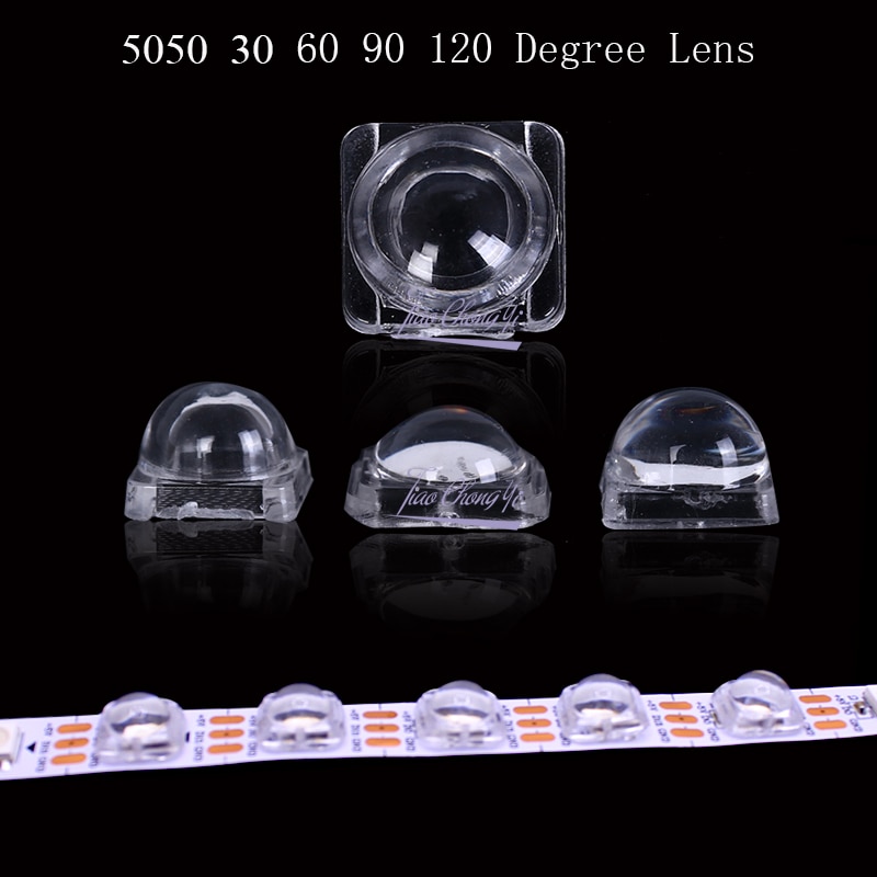 Linse til 5050 led  ws2812 apa 102 ws2811 sk6812 30 60 90 120 graders vinkellinse