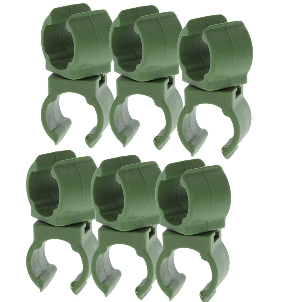 6pc Plastic Fastener Greenhouse Bracket Pole Fixed Clamp 360 Degree Rotaring Garden Plant Grafting Stakes Connector Clip 11mm: B