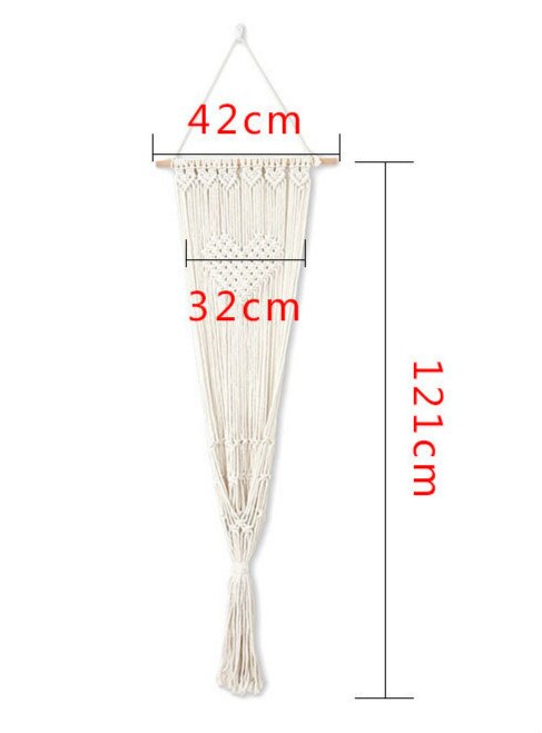 Macramé kattenschommelbed kooi hangend kattenbed huis kwast katten speelgoed handgeweven hangmand wandtapijt katoenen touw huisdier kat hangmat: Schommelbed 06