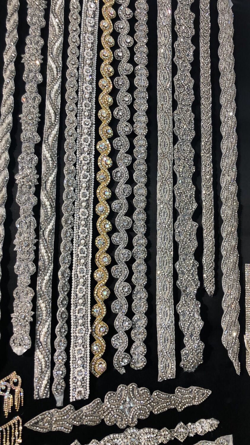 Cinturón de cuentas de cristal extraíble, vestido de graduación, cinta de faja de satén, vestidos de novia, cintura desmontable, cinta de vestido de Graduación