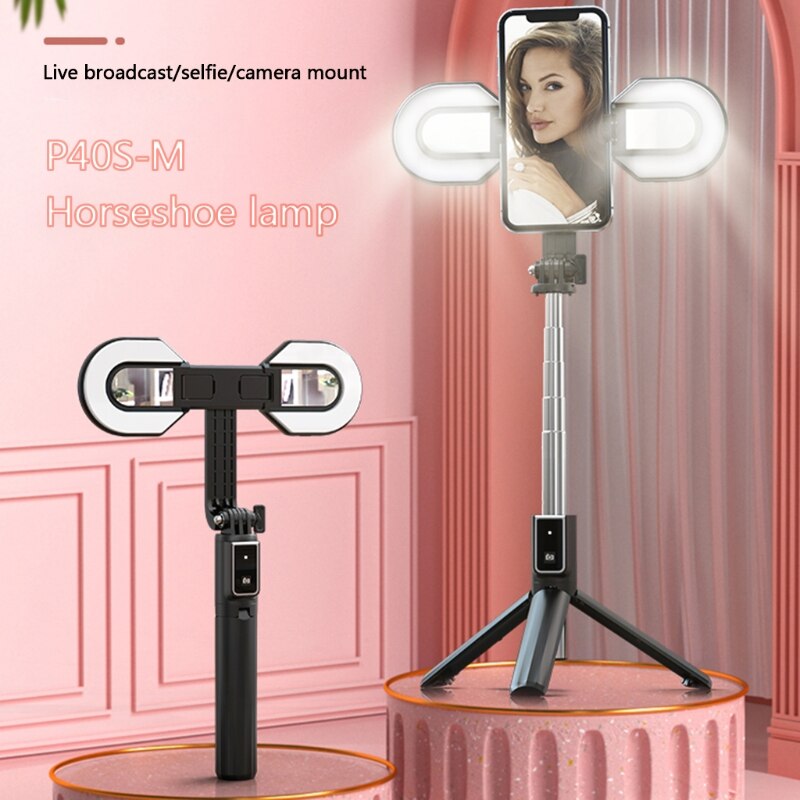 Mini Tabletop Tripod,Desktop Stand Compact Tripod Selfie Stick Handheld Gimbal Stabilizer, Camera Monopod