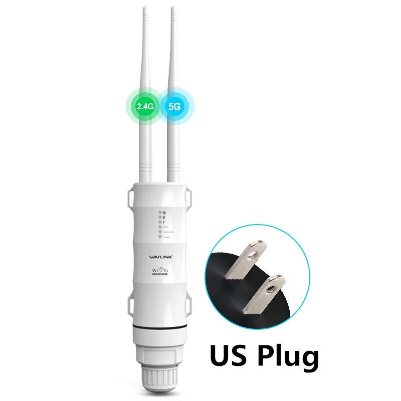 Wifi Verlängerung draussen Wifi Verstärker 5Ghz Wifi Booster Lange Palette Verstärker Wi fi Router Dual Band Wi-fi Zugriff Punkt draussen: uns Stecker