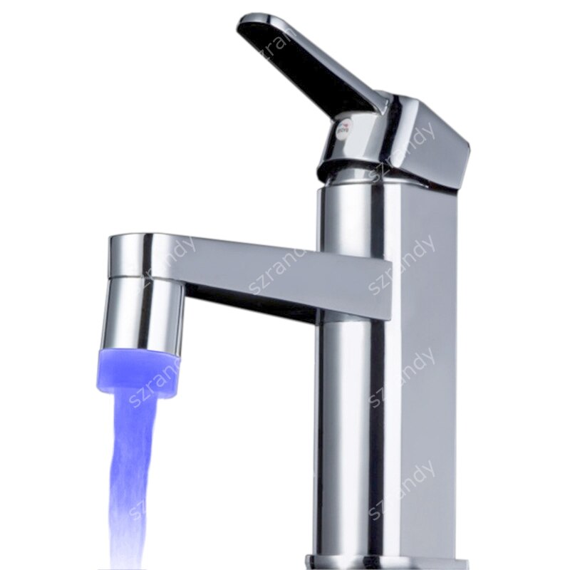LD8002-A12 Blauwe Kleur Automatisch Water Aangedreven Antiek Messing Badkamer Kraan met adapter