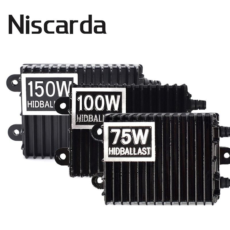 Niscarda 75W 100W 150W Hid Xenon Ballast H1 H3 H7 H8/H9/H11 9005/HB3 9006/HB4 Xenon Ballast Kit