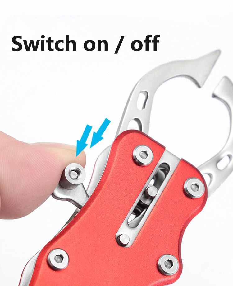 Gorący sprzedawanie przenośna przestrzeń aluminium chwytak robić ryb ryby chwyt warga Zacisk chwytak kontroler ryb szczypce robić połowu