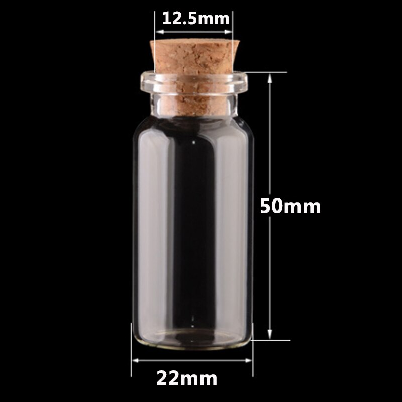 10 24*12mm kleine glasflaschen weckglas nachricht flasche günstige Kork flasche DIY kleine glas flasche Mini Container: 22 50 12.5