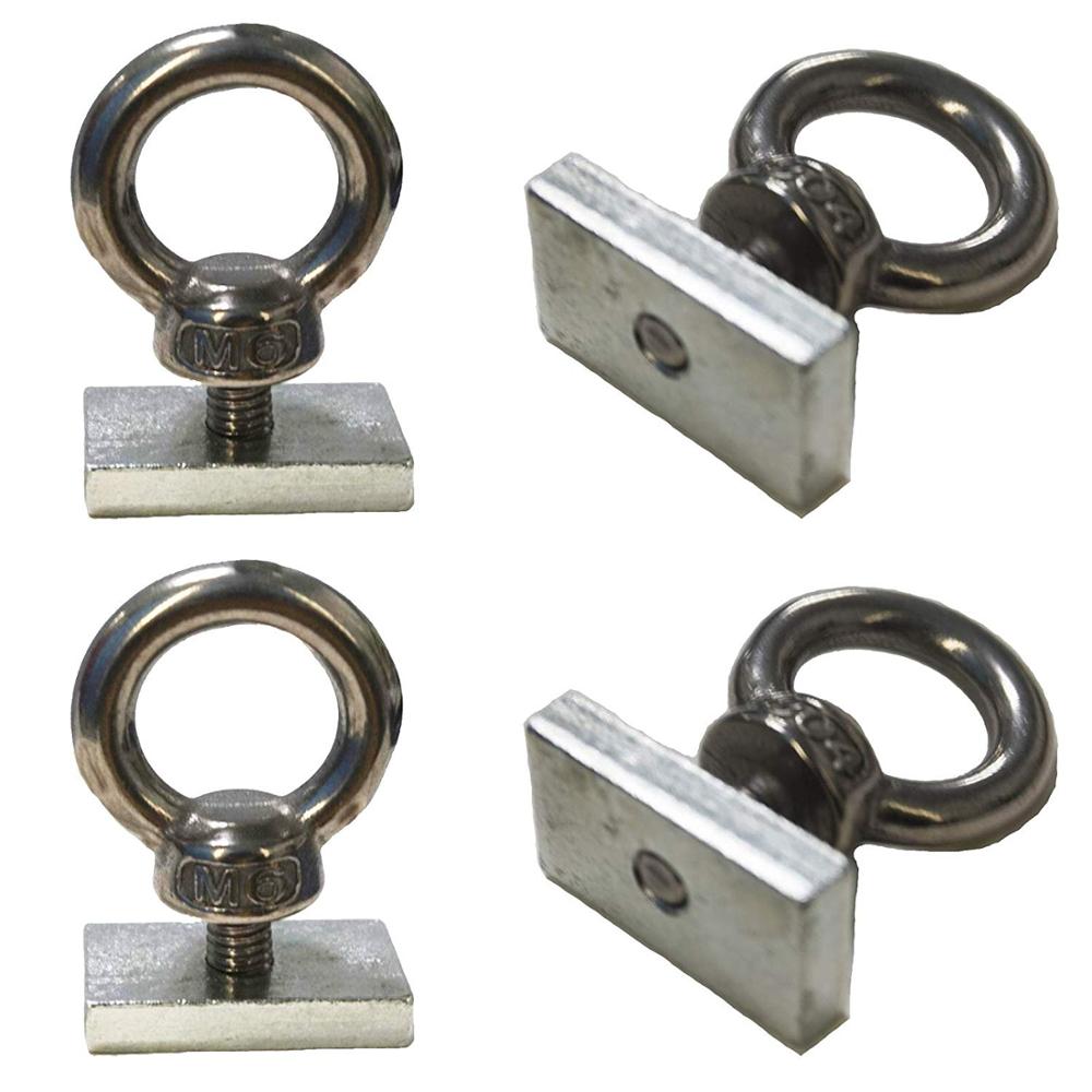 Pmsanzay Quick Release Track Rail Adapter Kayak Track Mount Tie Downs Kayak Track Mount Line Cleat Kayak Track Tie Down Eyelet O