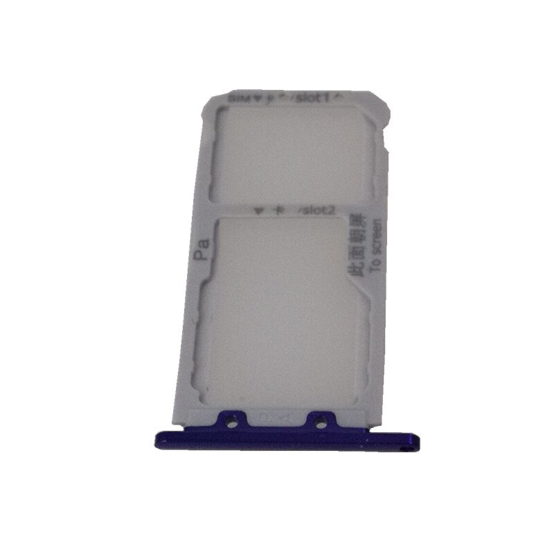 Nova3 SIM Card Tray Socket Slot Holder Adapters For Huawei Nova 3 Sim Cards Adapters Phone Replacement Spare Parts: Blue