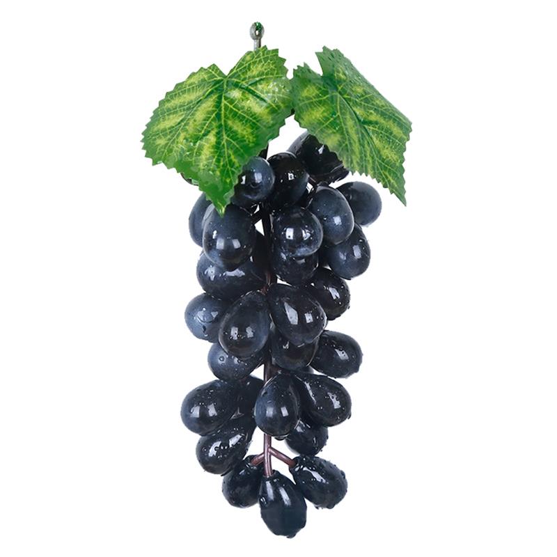 1pc Lifelike Artificial Grape Realistic Decor Artificial Frosted Grape Faux Fruit Decor Photography Props Party Supplies