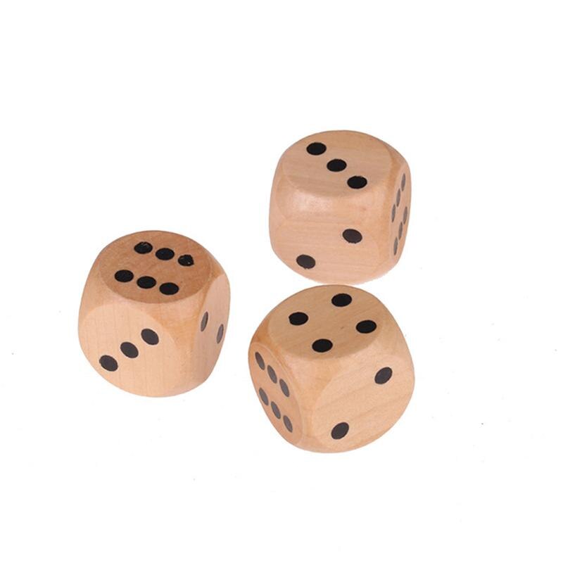 1Pc16mm Houten Dobbelstenen Zeef Houten Dobbelstenen Om Sample Diverse Yard Dice Game Kanten Kleur Patronen Dices Game Zes Props Duurzaam b8I5