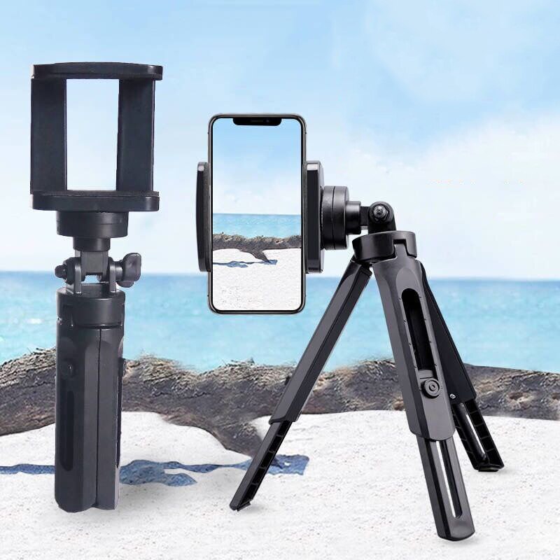 Mini Tripod For Shooting Small Video Fixed Position With Clip Telescopic Tripod Cellphone Tripod