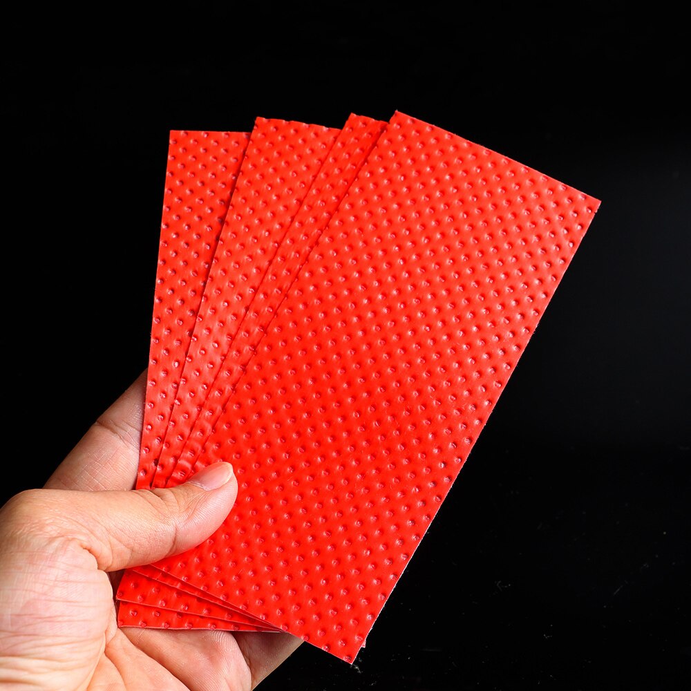 Misource 100 stk 160 x 70mm engangs eco pe fluff papirmasse vandabsorptions madbakke superabsorberende pude: Rød