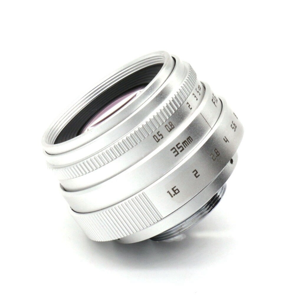 35Mm F1.6 C Mount Camera Lens Met Adapter Ring Voor Panasonic Olympus