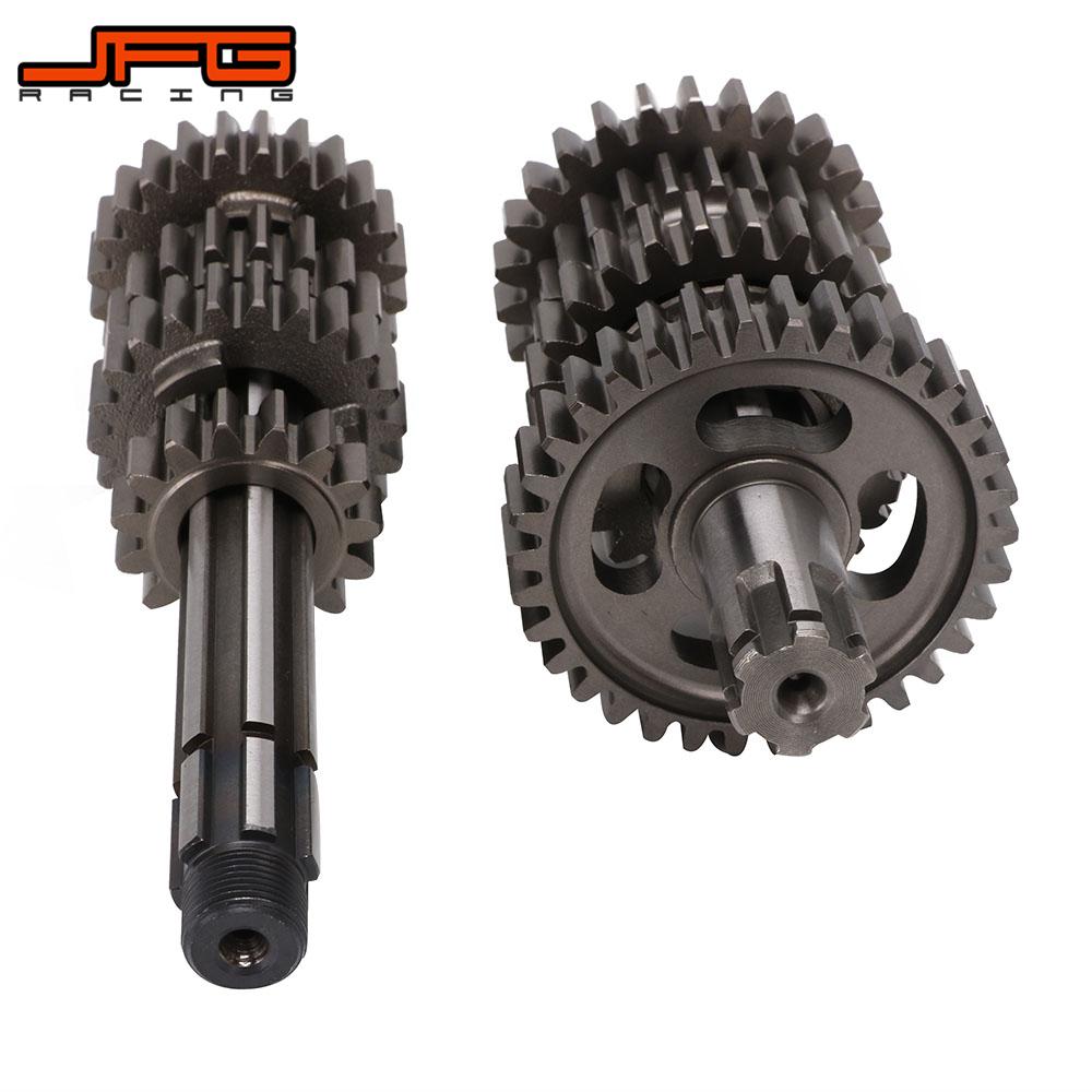 Motorcycle Transmission Gear Box Main Counter Shaft Kit For ZongShen ZS 190cc Engine Pit Dirt Bike