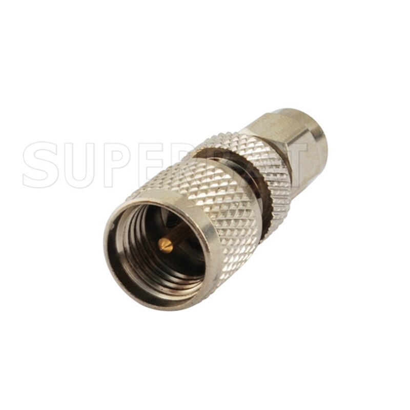 Superbat 5 Pcs Mini-UHF-SMA Adapter Mini-Uhf Stekker Naar Sma Stekker Rechte Rf Coaxiale Connector